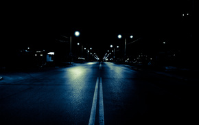 cities, city, road, night