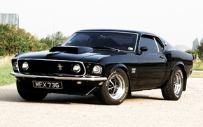 black, cars, mustang, Ford