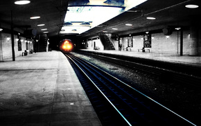 light, city, train