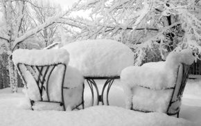 snow, winter