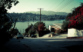 nature, sea, street, road