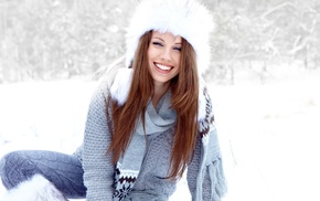 smiling, girls, hair, girl