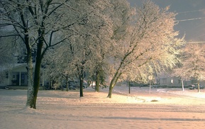 street, winter, landscape, cities