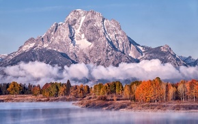 landscape, mountain, lake, nature