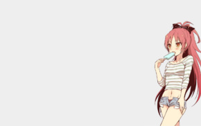 simple background, Mahou Shoujo Madoka Magica, anime girls