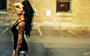 girls, girl, hair, tattoo