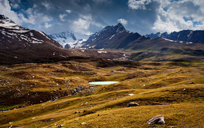 lake, nature, mountain