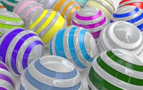 3D, colors, balloons