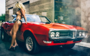 girl, stunner, car