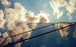 clouds, stunner, building, sky