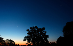 moon, nature