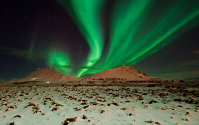 mountain, sky, night, nature