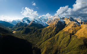 nature, clouds, mountain, landscape, sky