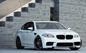 white, cars, BMW