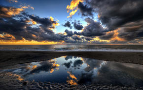 stunner, sea, Italy, sky, evening