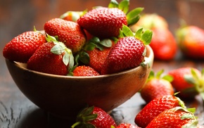 plate, delicious, strawberry