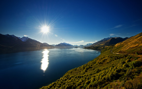 lake, nature, mountain