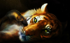 eyes, muzzle, fantasy, tiger