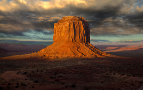 sky, desert, valley, rock, USA