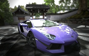 cars, purple, aventador