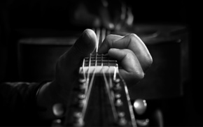 music, hand, guitar