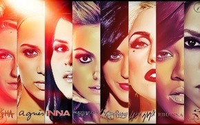 Lady Gaga, Shakira, Rihanna, Inna, Katy Perry, Kesha