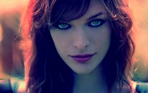 model, eyes, Milla Jovovich, Milla