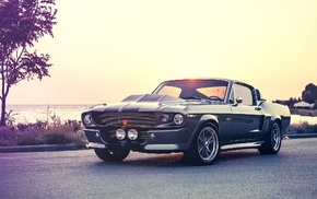 gray, car, gt500, eleanor, muscle cars, Shelby