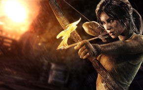 video games, bows, Tomb Raider, Lara Croft