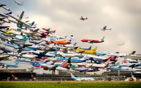 collections, digital art, airplane, photography, photo manipulation