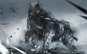 bear, 3D, background