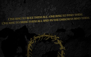 dark background, quote, The Lord of the Rings, typography