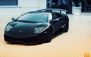 Lamborghini, cars, black