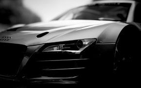 monochrome, Audi, car