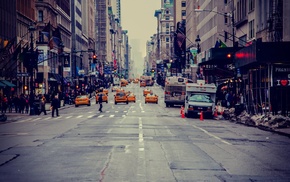 road, New York City, USA, city