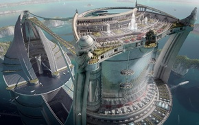 futuristic, landscape