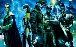 Dr. Manhattan, Watchmen, Ozymandias, The Comedian, Silk Spectre, Rorschach