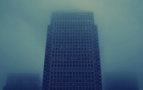 mist, skyscraper