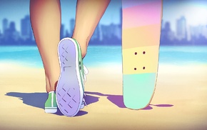 anime, feet, Converse, ENM