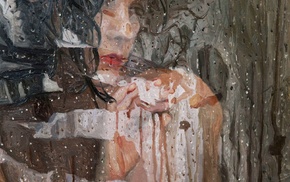 girl, Alyssa Monks, painting