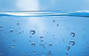 bubbles, water