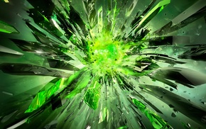 explosion, green