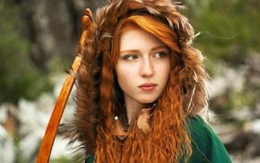 girl, redhead