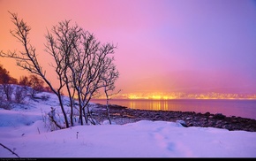 snow, landscape, Norway