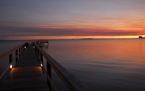 sea, sunset, landscape, nature