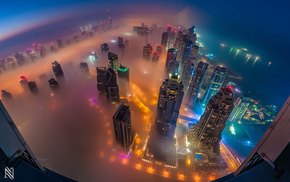 Dubai, lights, cities