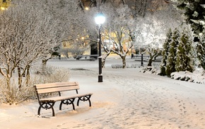 nature, snow, street