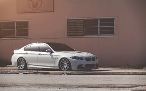 building, BMW, cars, white