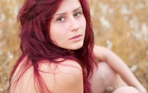 dyed hair, redhead, Julia Vlasova, girl