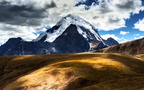 sky, clouds, nature, mountain, China